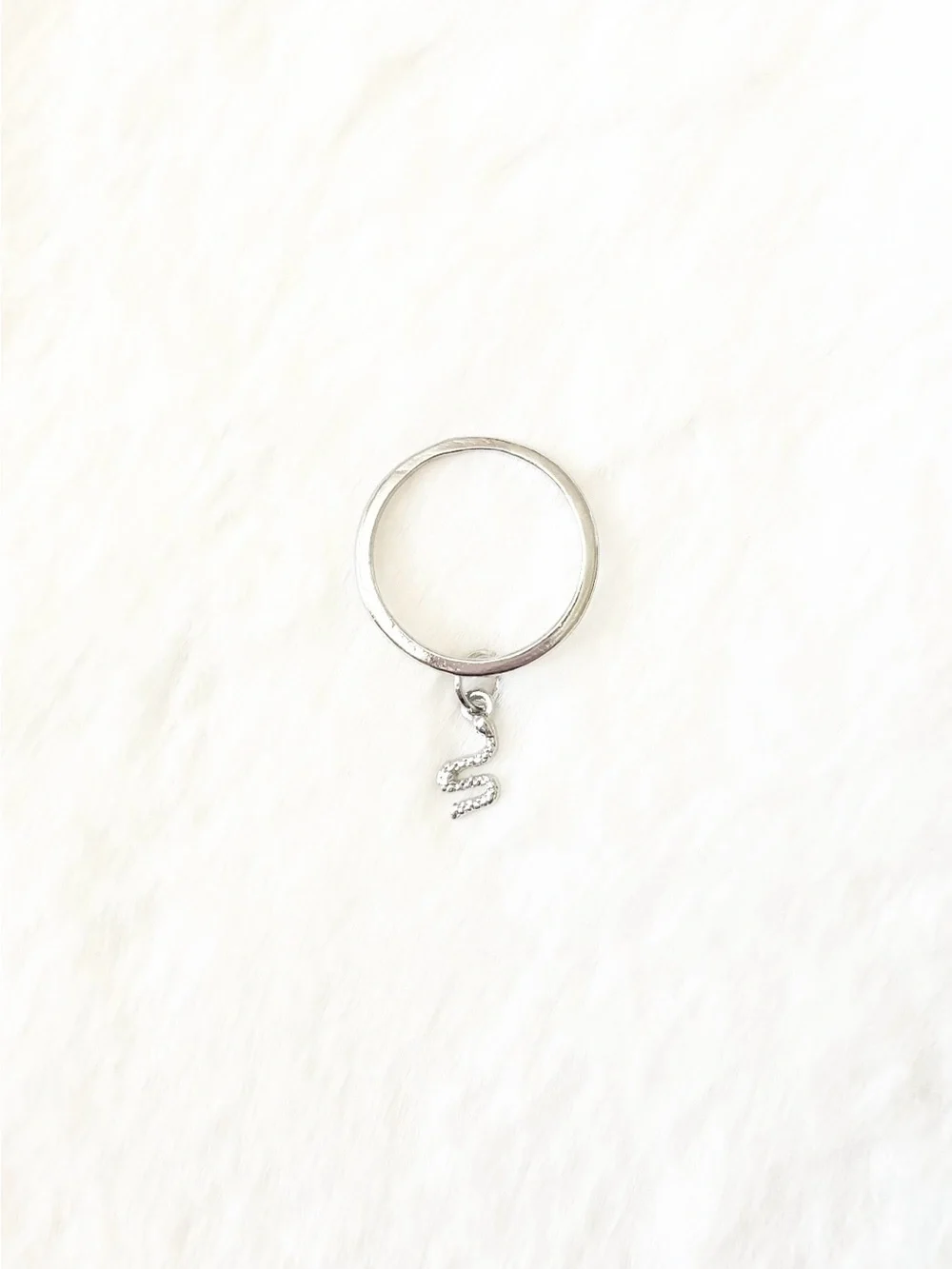 5/$15 🩷 MUST BUNDLE Silver Snake Charm Ring - Women Jewelry